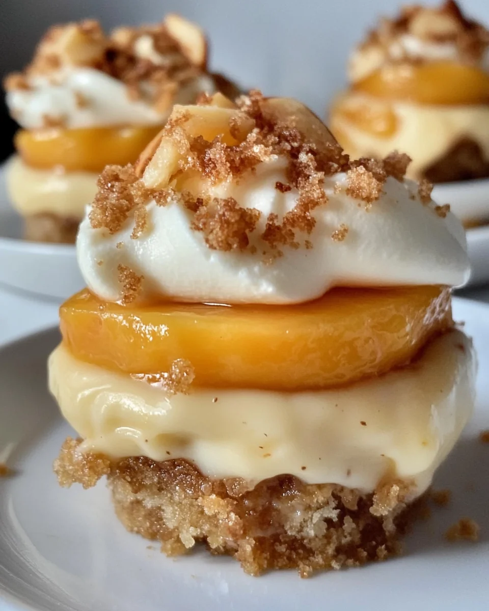 Delicious Mini Cheesecakes with Stuffed Peach Cobbler - additional image