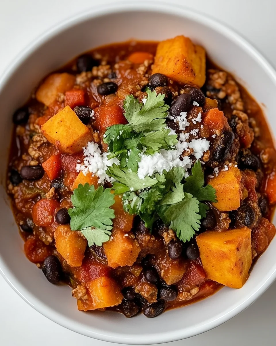 Savory Sweet Potato and Black Bean Chili Recipe - additional image