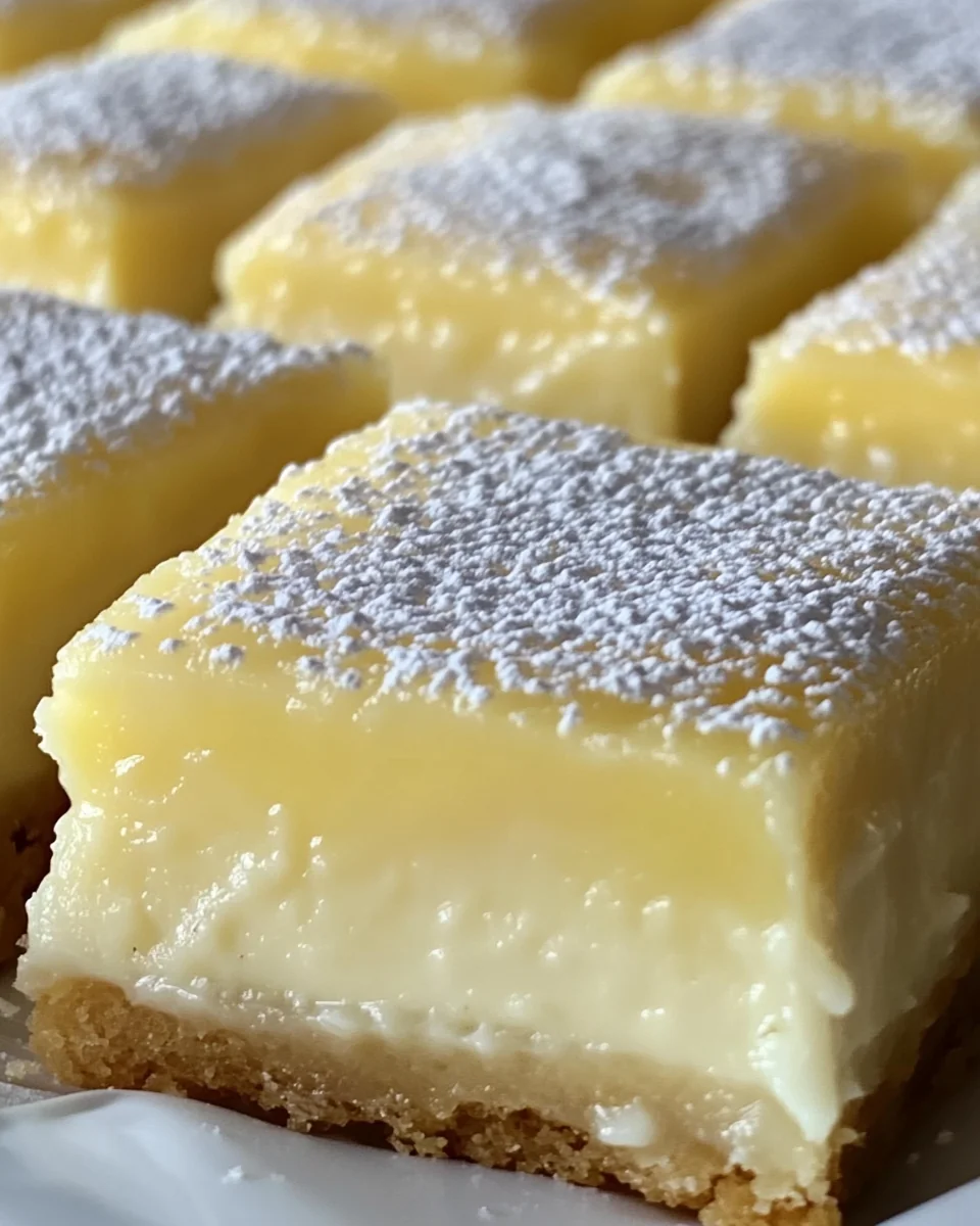 Homemade Vanilla Custard Cream Squares Delight - additional image