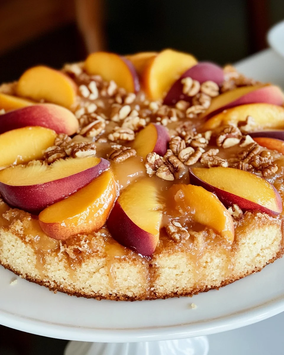 Simple Vegan Peach Coffee Cake - additional image