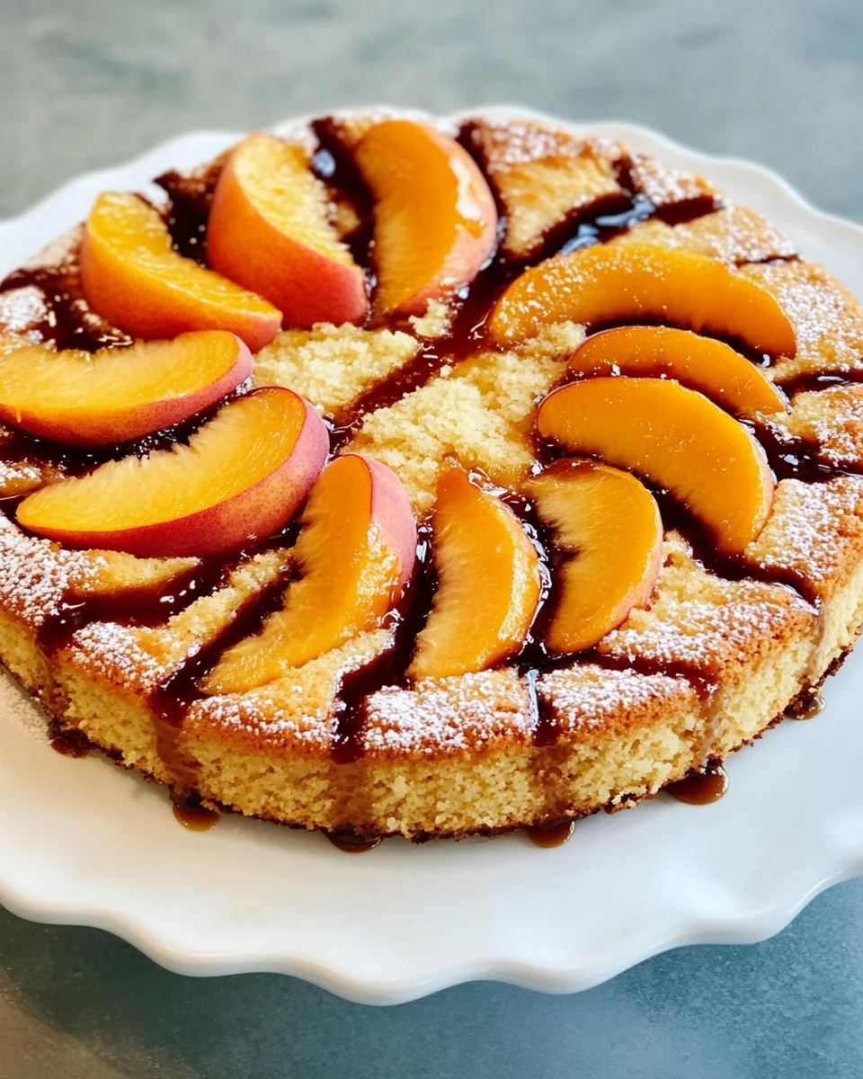 Simple Vegan Peach Coffee Cake - additional image