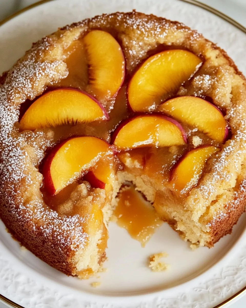 Simple Vegan Peach Coffee Cake - additional image