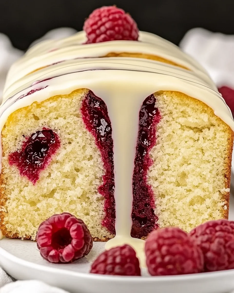 Fresh Raspberry and White Chocolate Loaf Cake - additional image