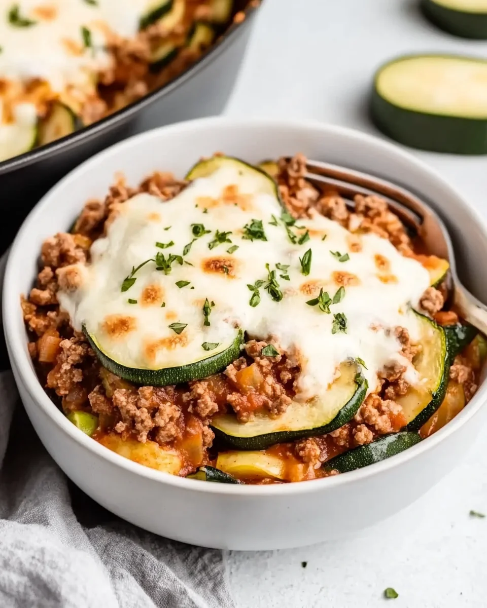 Savory Zucchini Ground Beef Casserole Recipe - additional image
