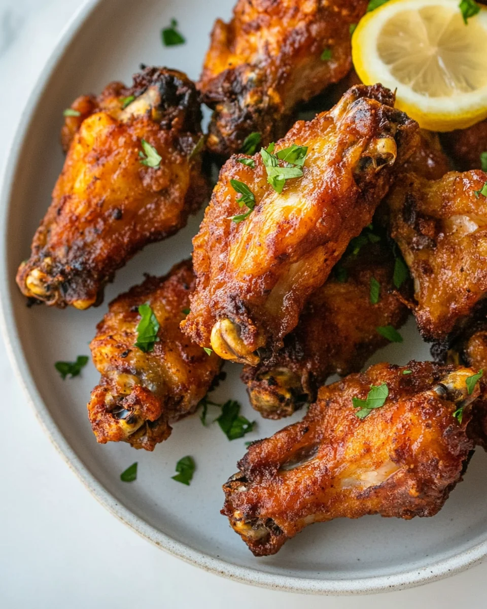 Crispy Air Fryer Buffalo Lemon Pepper Wings - additional image