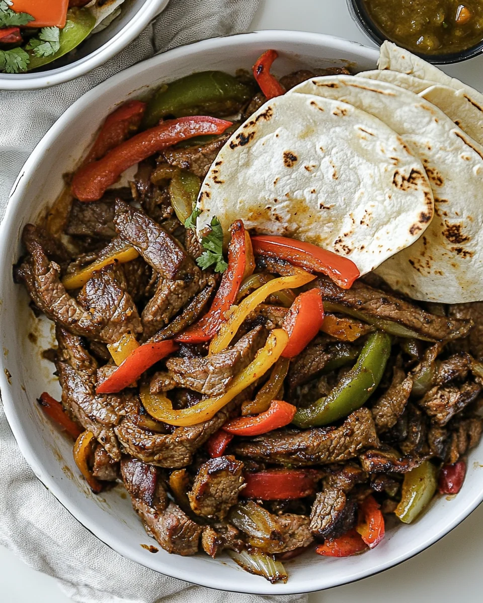 Simple Air Fryer Steak Fajitas - additional image