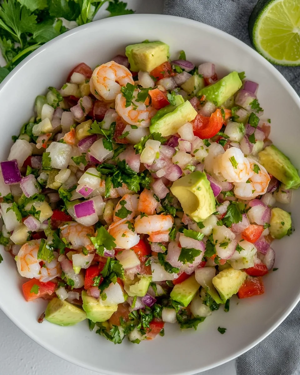 Fresh Avocado Shrimp Ceviche Recipe - additional image