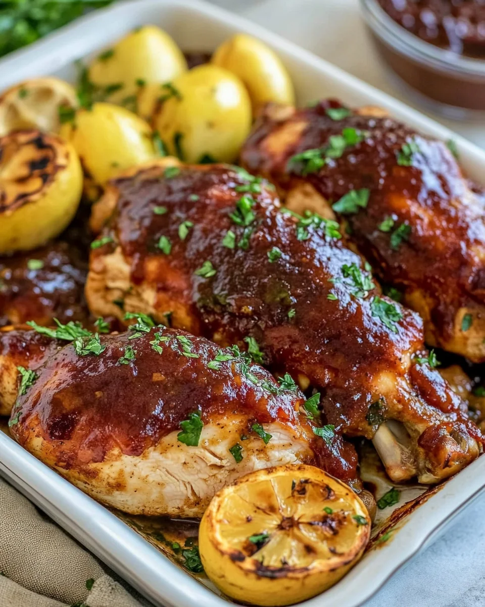 Simple BBQ Chicken Sheet Pan Dinner - additional image