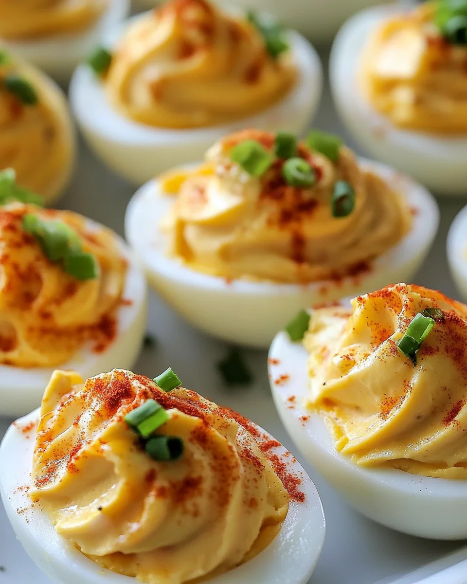 Simple Bang Bang Deviled Eggs