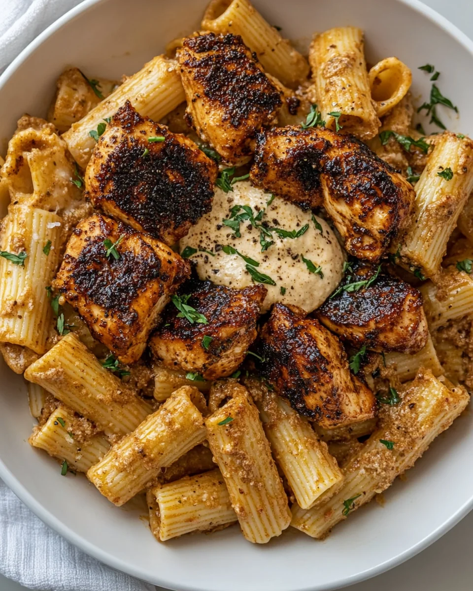 Savory Blackened Chicken Rigatoni Recipe