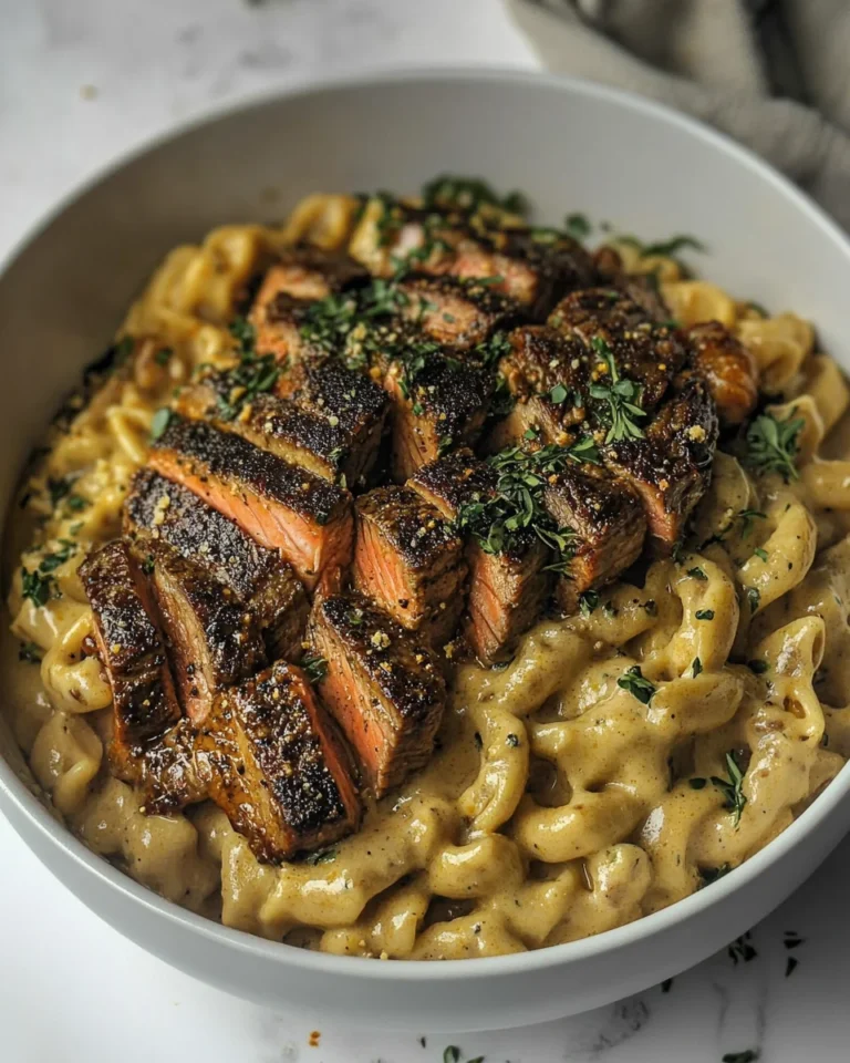 Blackened Salmon and Steak Alfredo: A Delicious One-Pot Meal