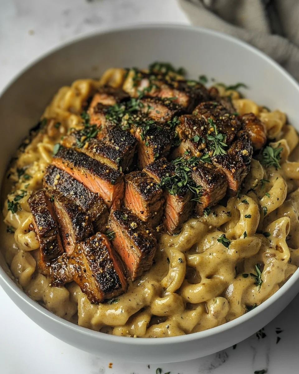 Blackened Salmon and Steak Alfredo: A Delicious One-Pot Meal