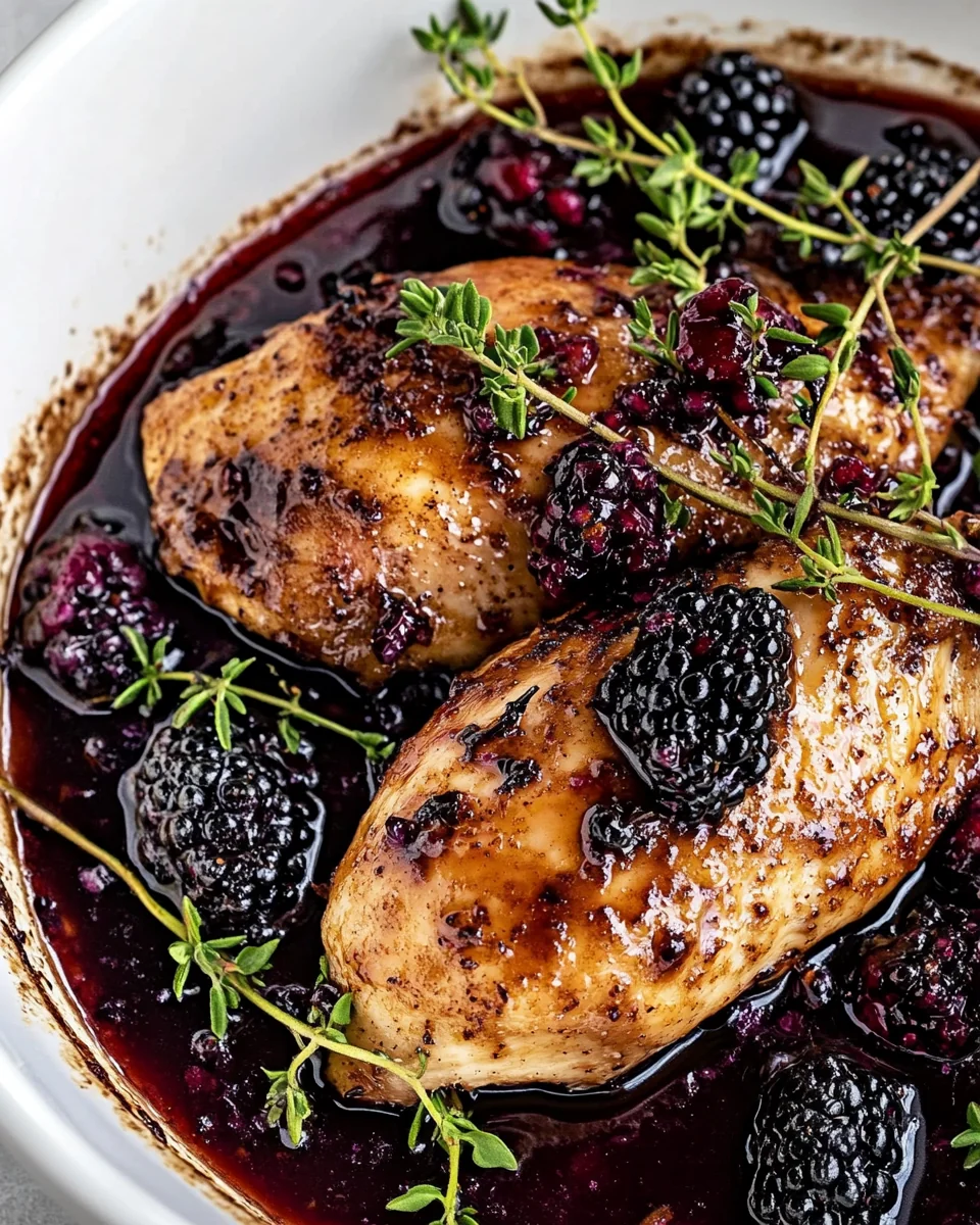 Savory Bourbon Blackberry Chicken Recipe - additional image