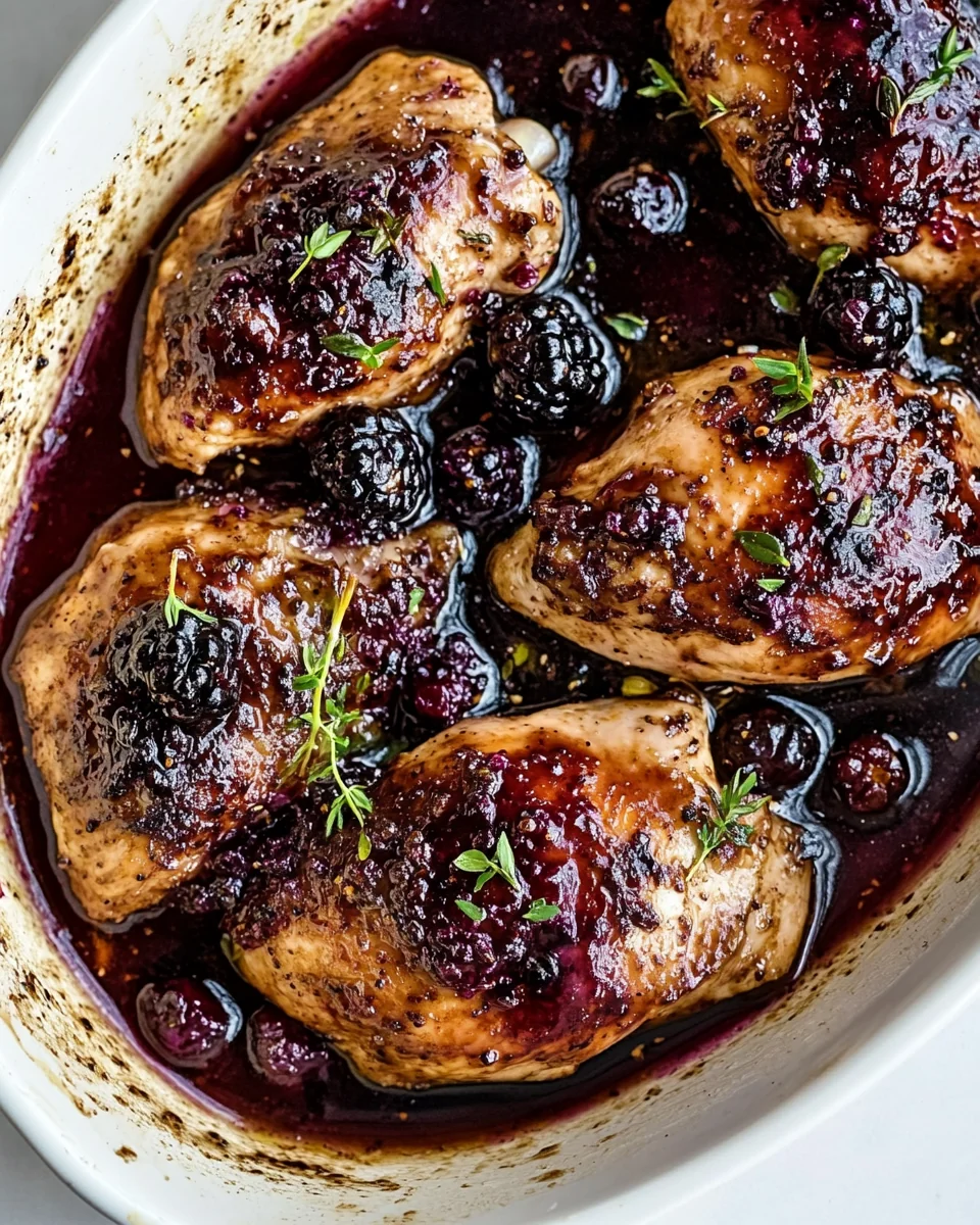 Savory Bourbon Blackberry Chicken Recipe - additional image