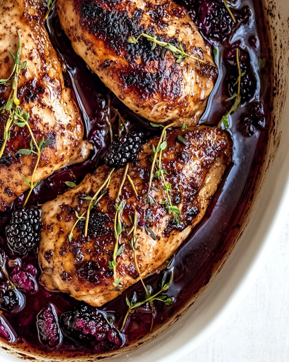 Savory Bourbon Blackberry Chicken Recipe - additional image