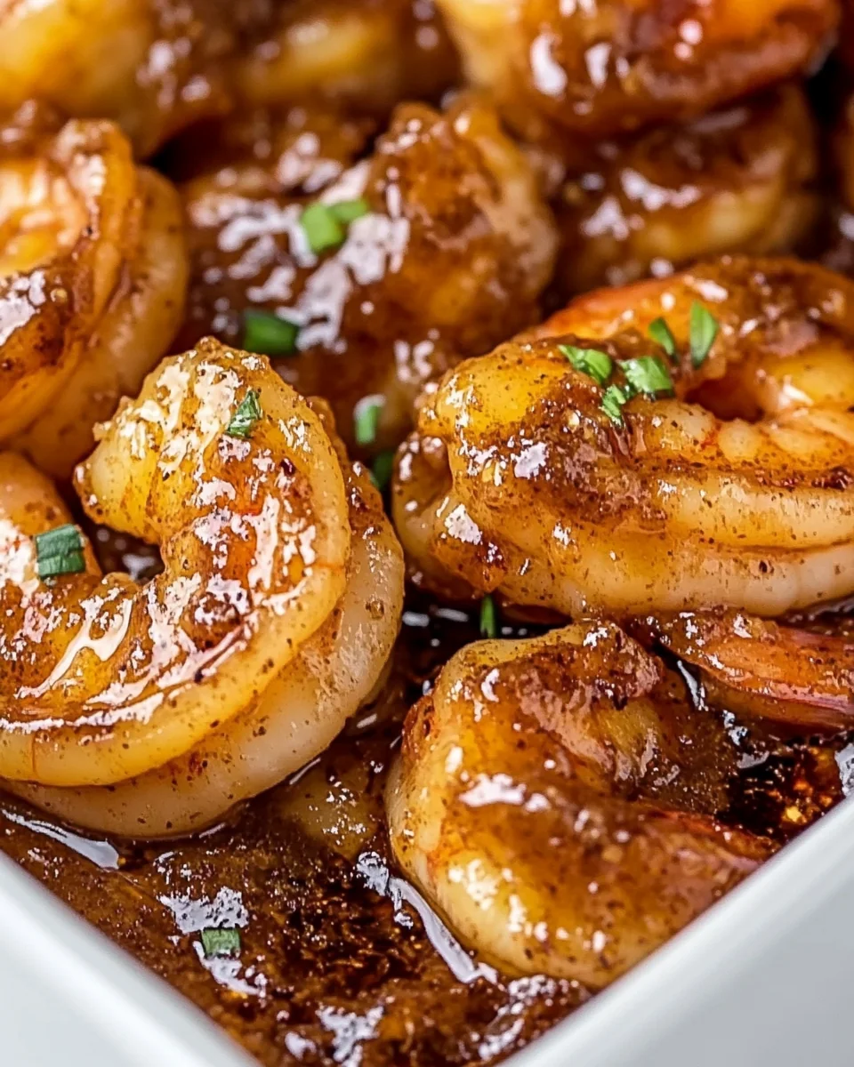 Savory Bourbon Peach Roasted Shrimp - additional image