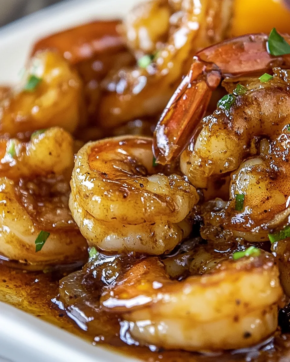Savory Bourbon Peach Roasted Shrimp - additional image