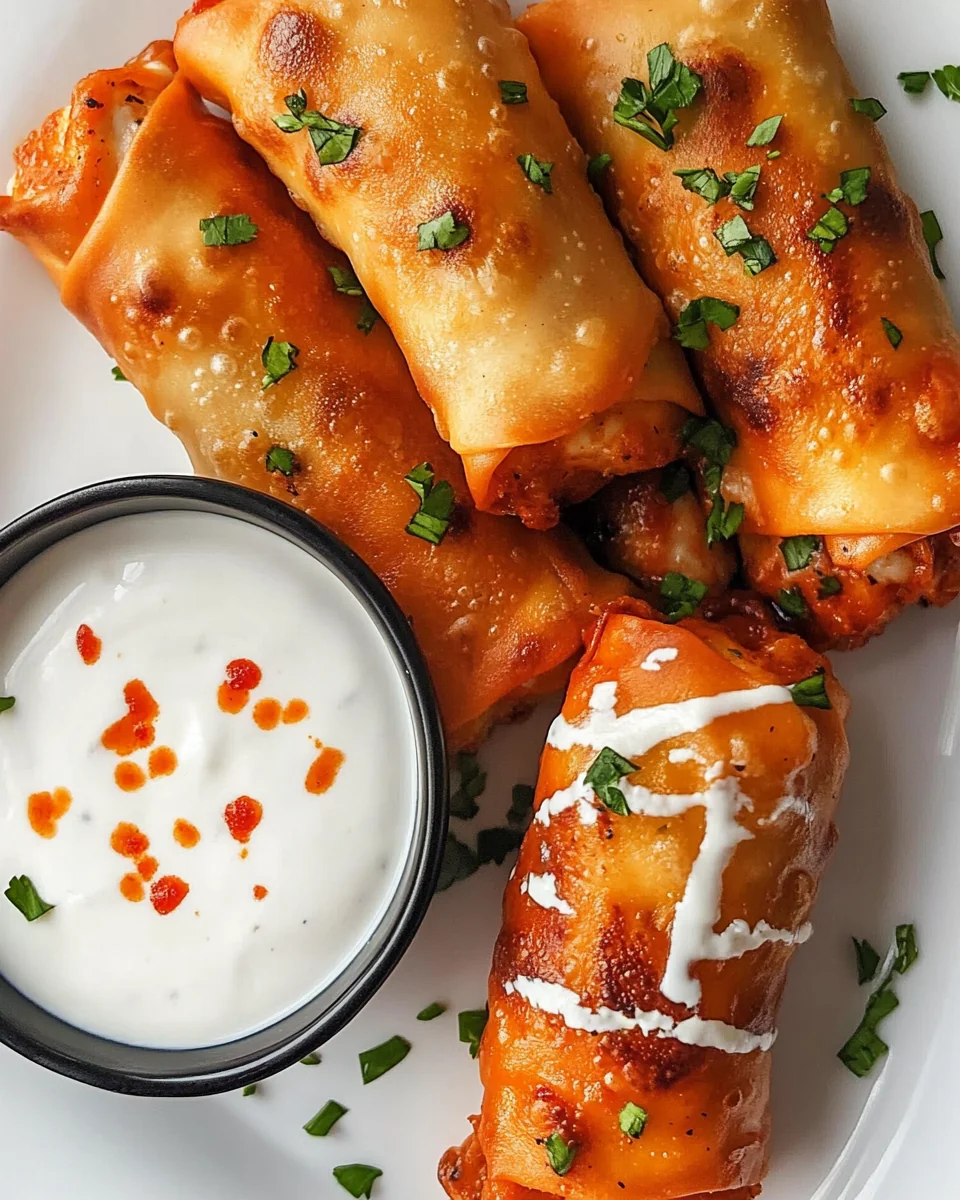 Delicious Buffalo Chicken Egg Rolls For a Cozy Night - additional image