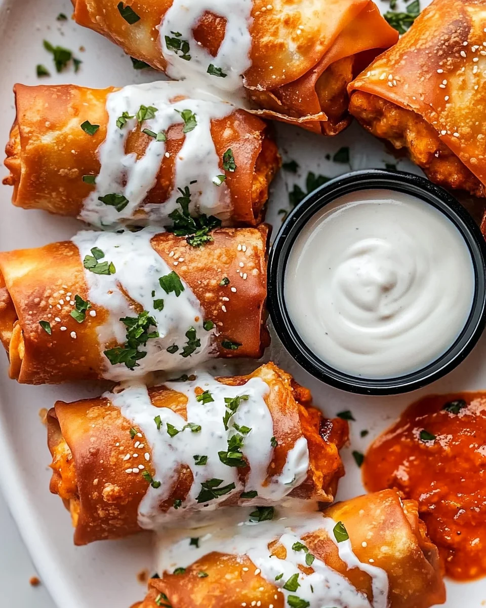 Delicious Buffalo Chicken Egg Rolls For a Cozy Night - additional image