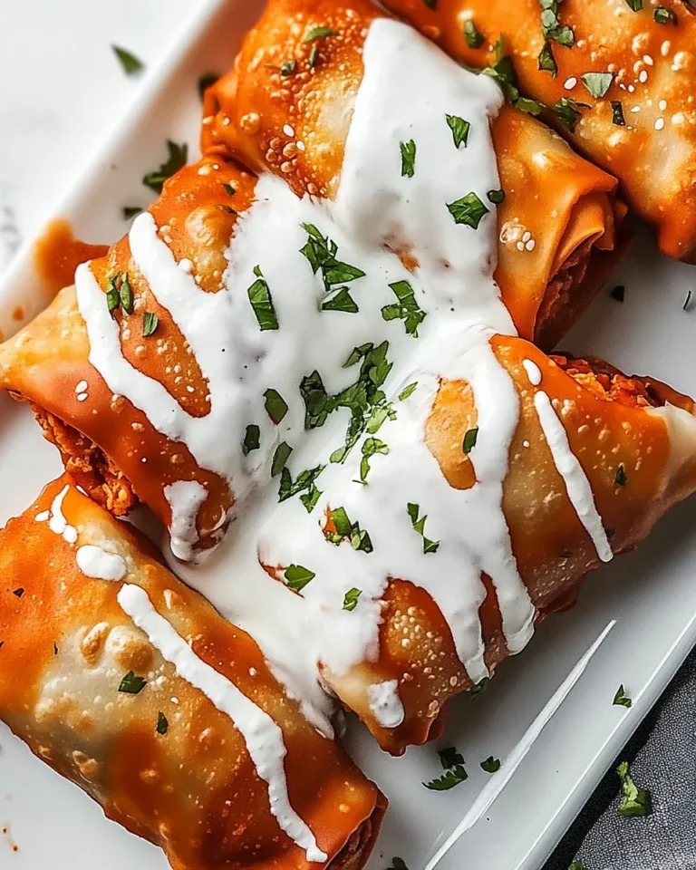 Delicious Buffalo Chicken Egg Rolls For a Cozy Night