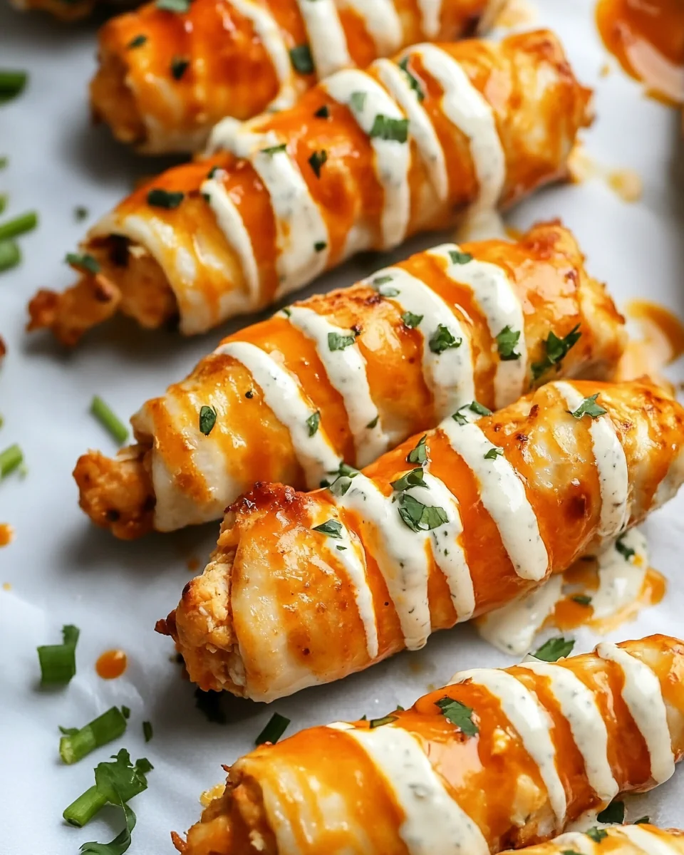 Simple Buffalo Chicken Roll-Ups for a Tasty Snack - additional image