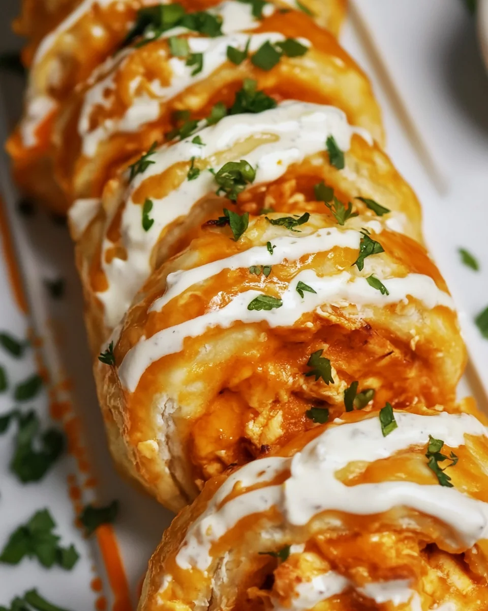 Simple Buffalo Chicken Roll-Ups for a Tasty Snack