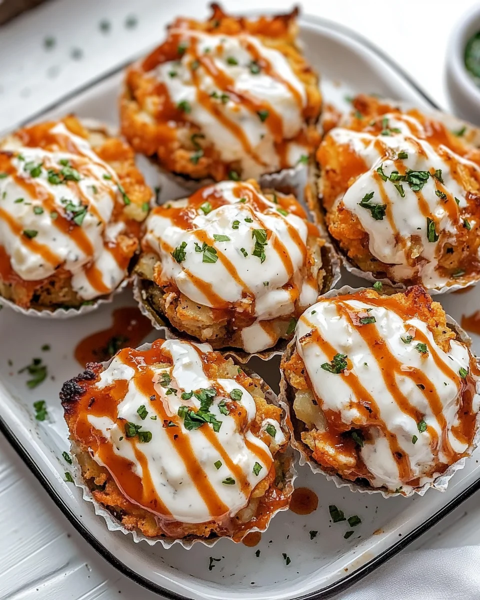 Savory Buffalo Chicken Homemade Potato Cups - additional image