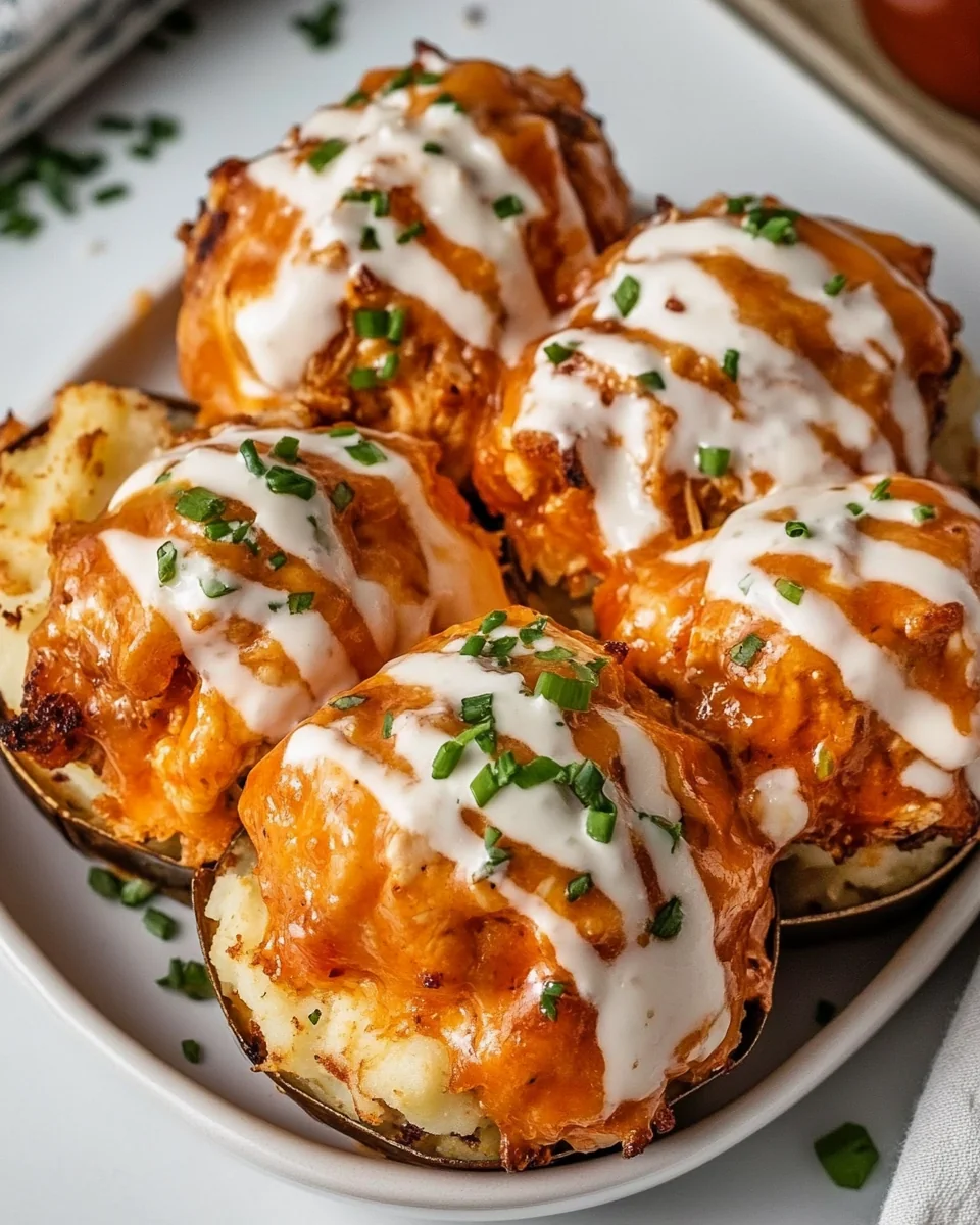 Savory Buffalo Chicken Homemade Potato Cups - additional image