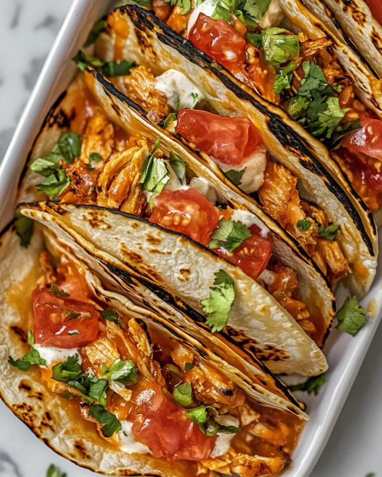 Savory Buffalo Chicken Tacos for a Quick Weeknight Meal