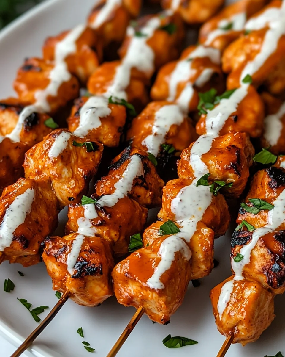 Simple Buffalo Ranch Chicken Skewers - additional image