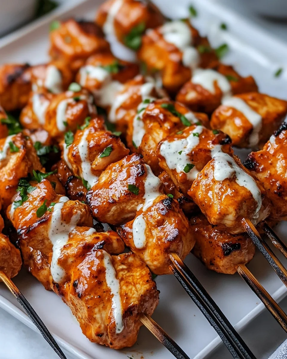 Simple Buffalo Ranch Chicken Skewers - additional image