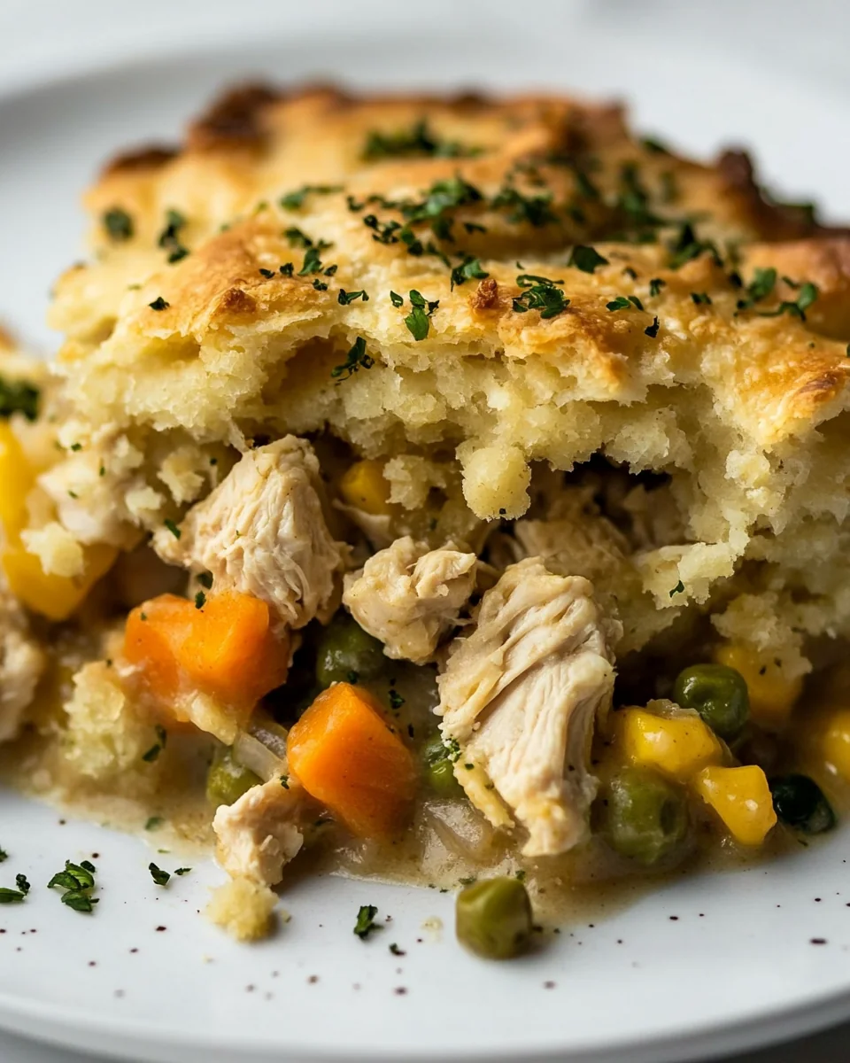 Homemade Butter Swim Biscuit Chicken Pot Pie - additional image