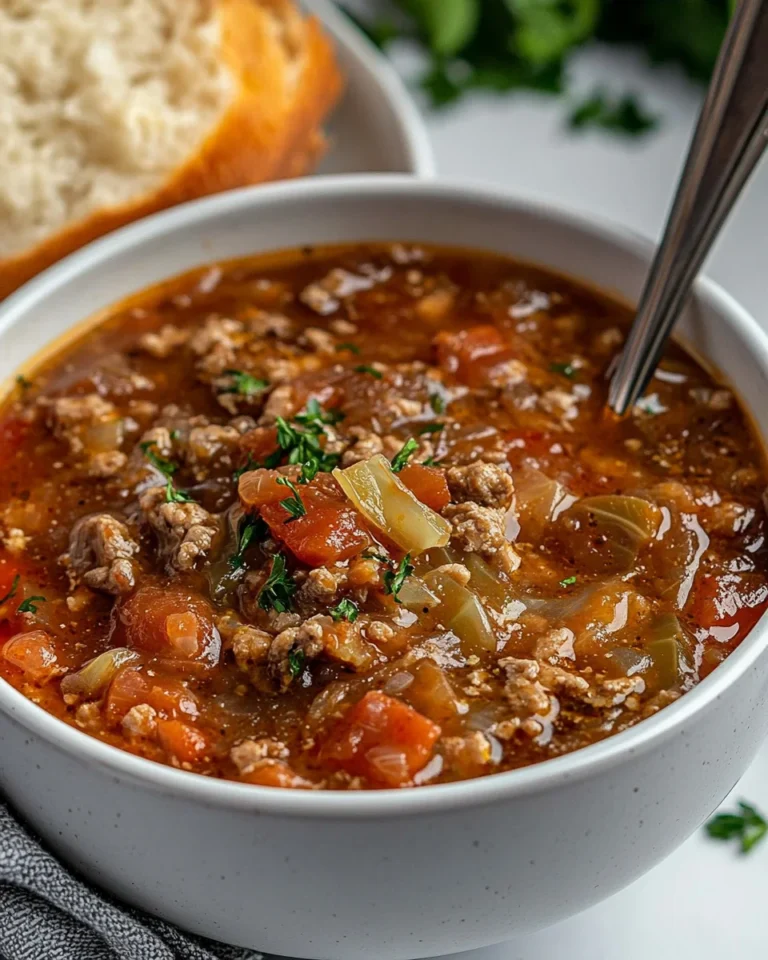 Homemade Cabbage Roll Soup That’s Hearty and Satisfying