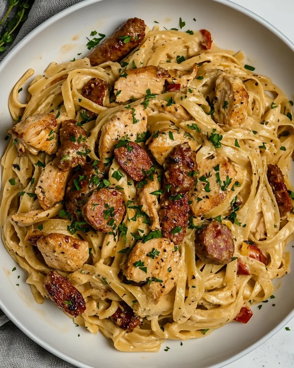Creamy Cajun Chicken and Sausage Alfredo - additional image