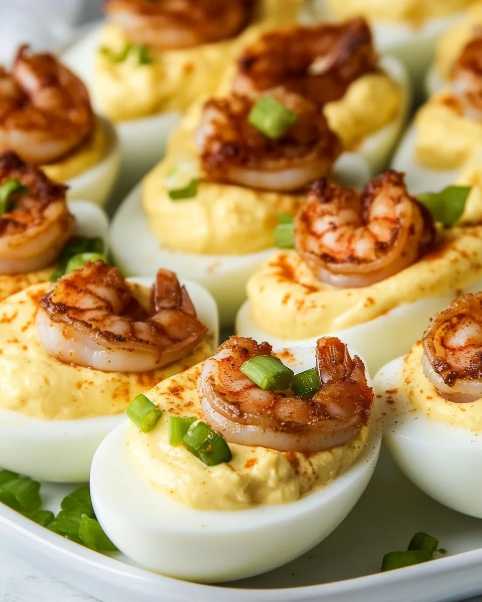 Savory Cajun Shrimp Deviled Eggs - additional image