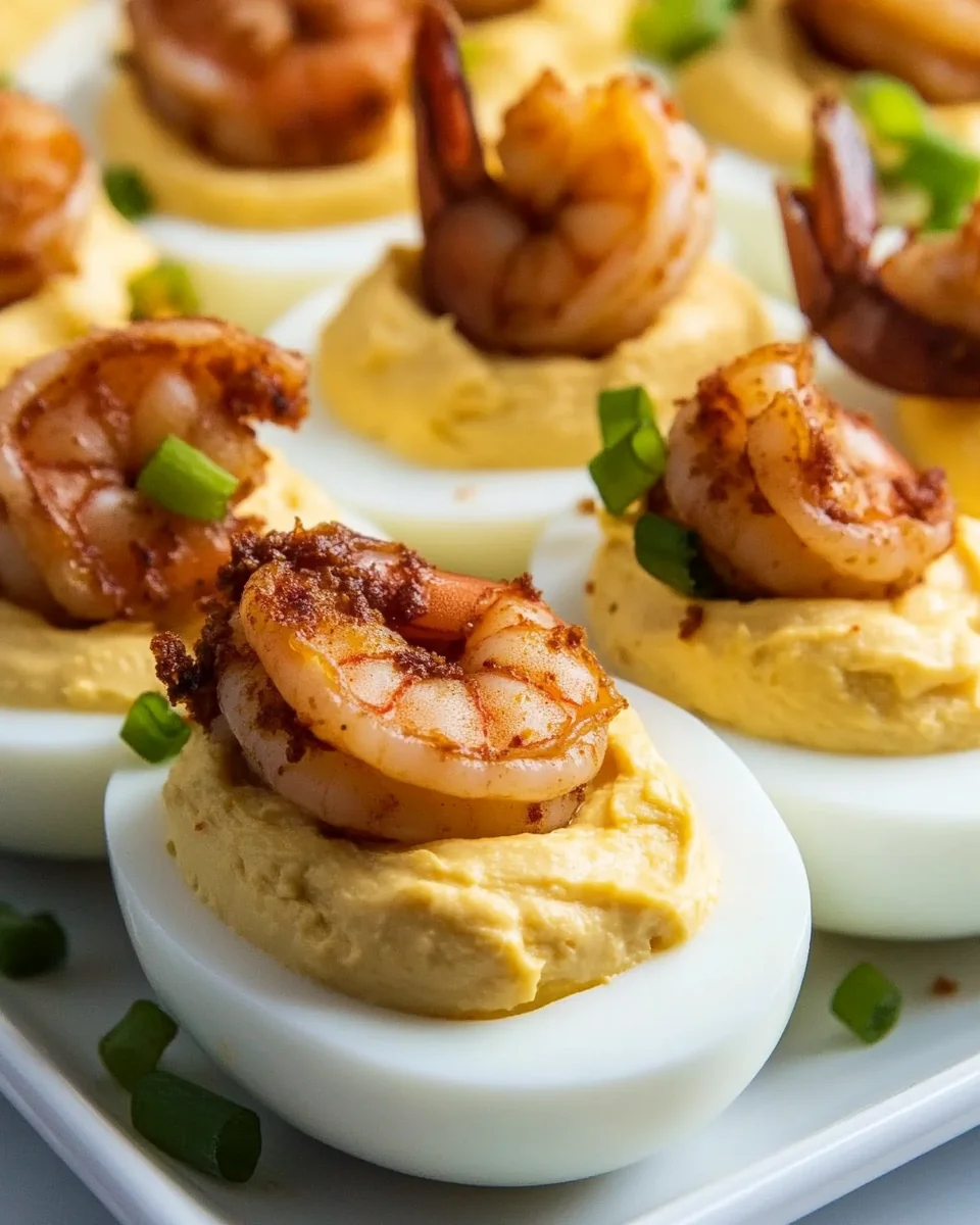 Savory Cajun Shrimp Deviled Eggs - additional image