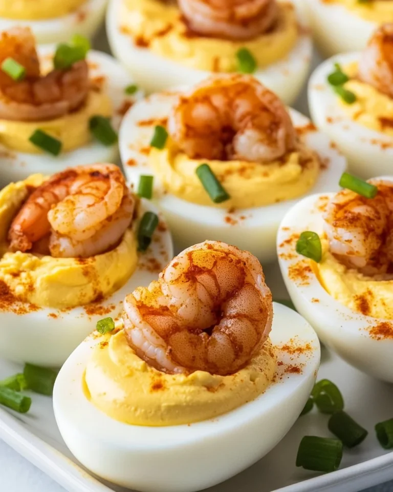 Savory Cajun Shrimp Deviled Eggs