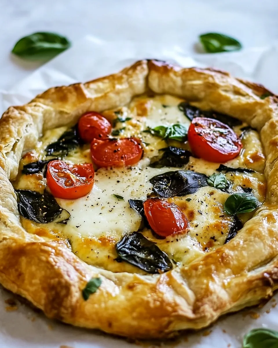 Fresh Caprese Galette With Homemade Crust - additional image
