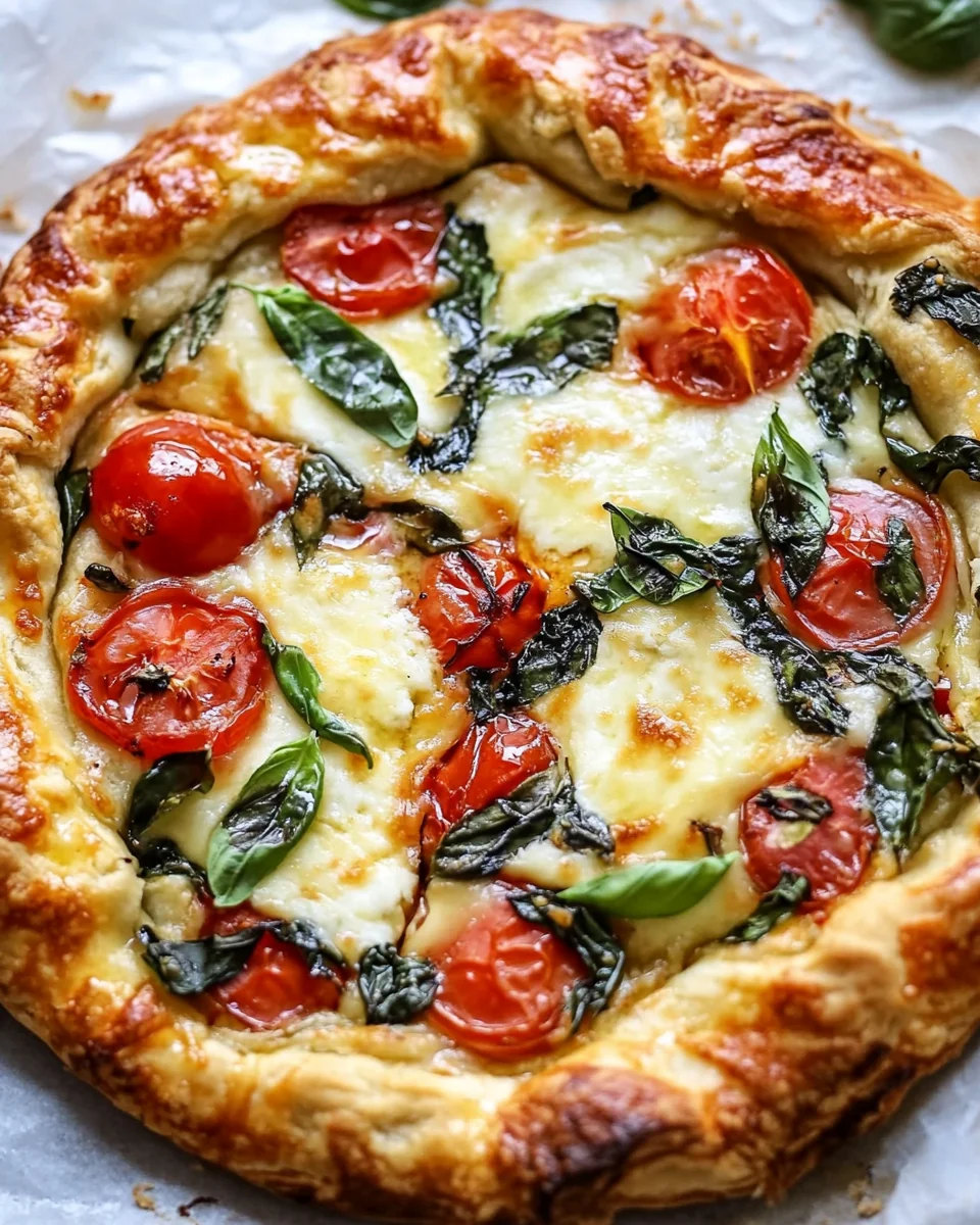 Fresh Caprese Galette With Homemade Crust