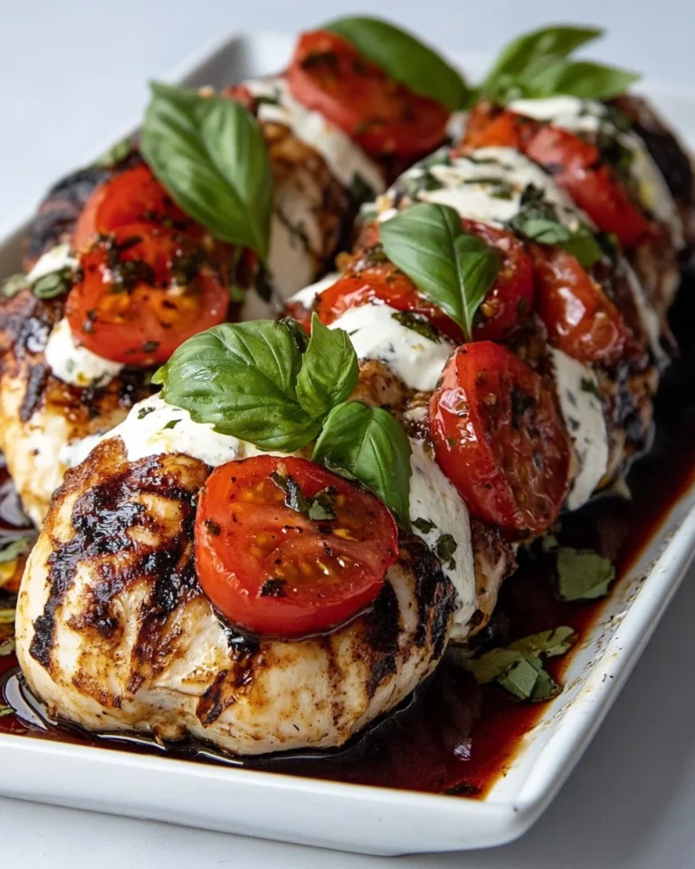 Savory Caprese Hasselback Chicken Recipe