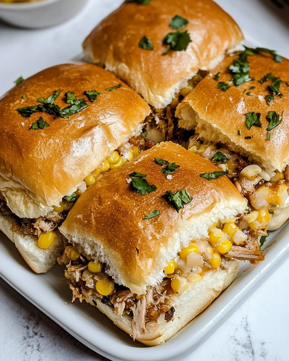 Savory Carnitas Street Corn Sliders For A Cozy Night - additional image