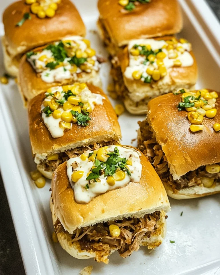 Savory Carnitas Street Corn Sliders For A Cozy Night