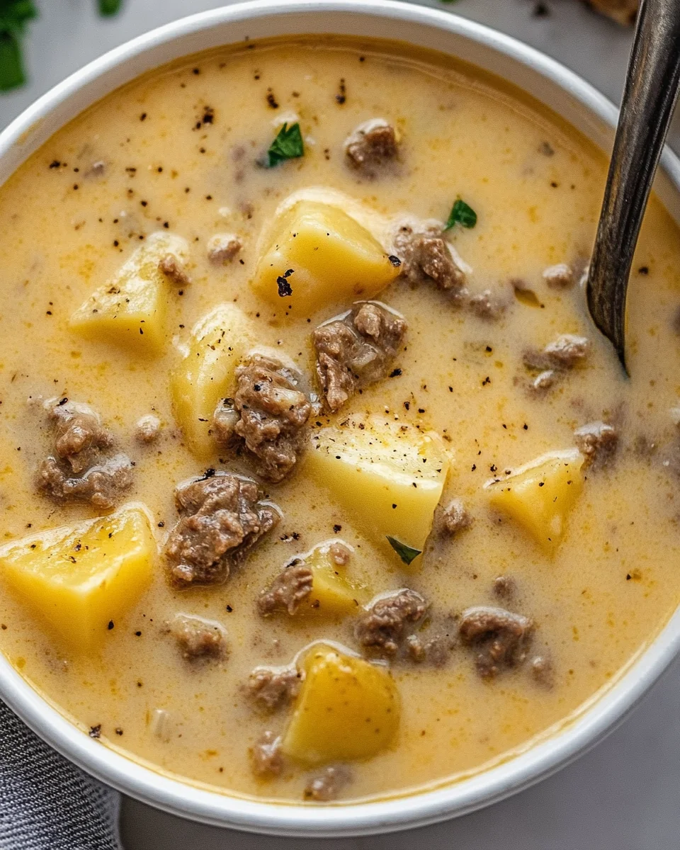 Cheesy Beef And Potato Soup: A Cozy Comfort Food Classic - additional image