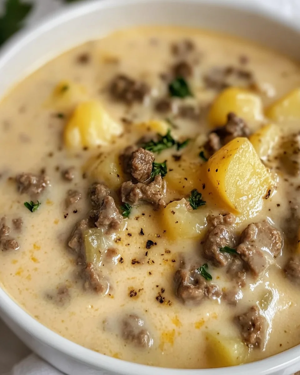 Cheesy Beef And Potato Soup: A Cozy Comfort Food Classic - additional image