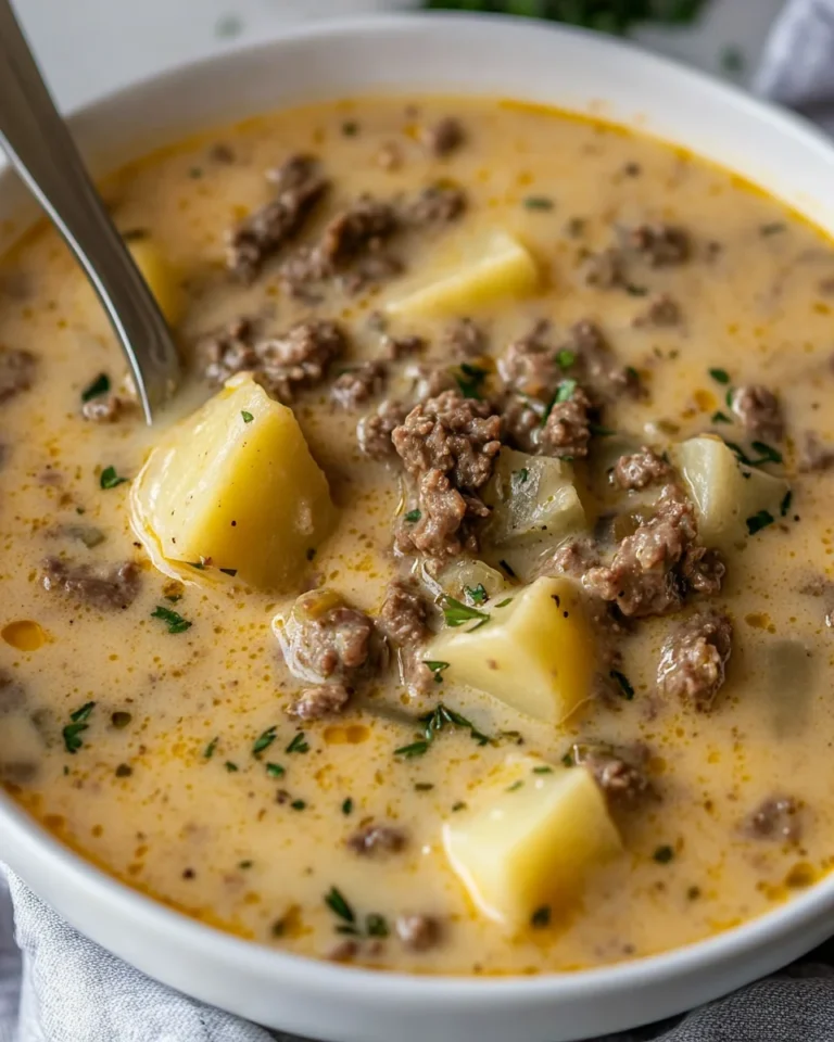 Cheesy Beef And Potato Soup: A Cozy Comfort Food Classic