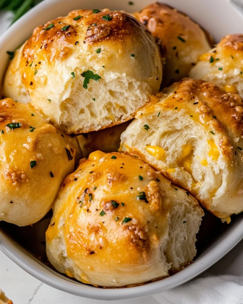 Cheesy Garlic Homemade Dinner Rolls - additional image