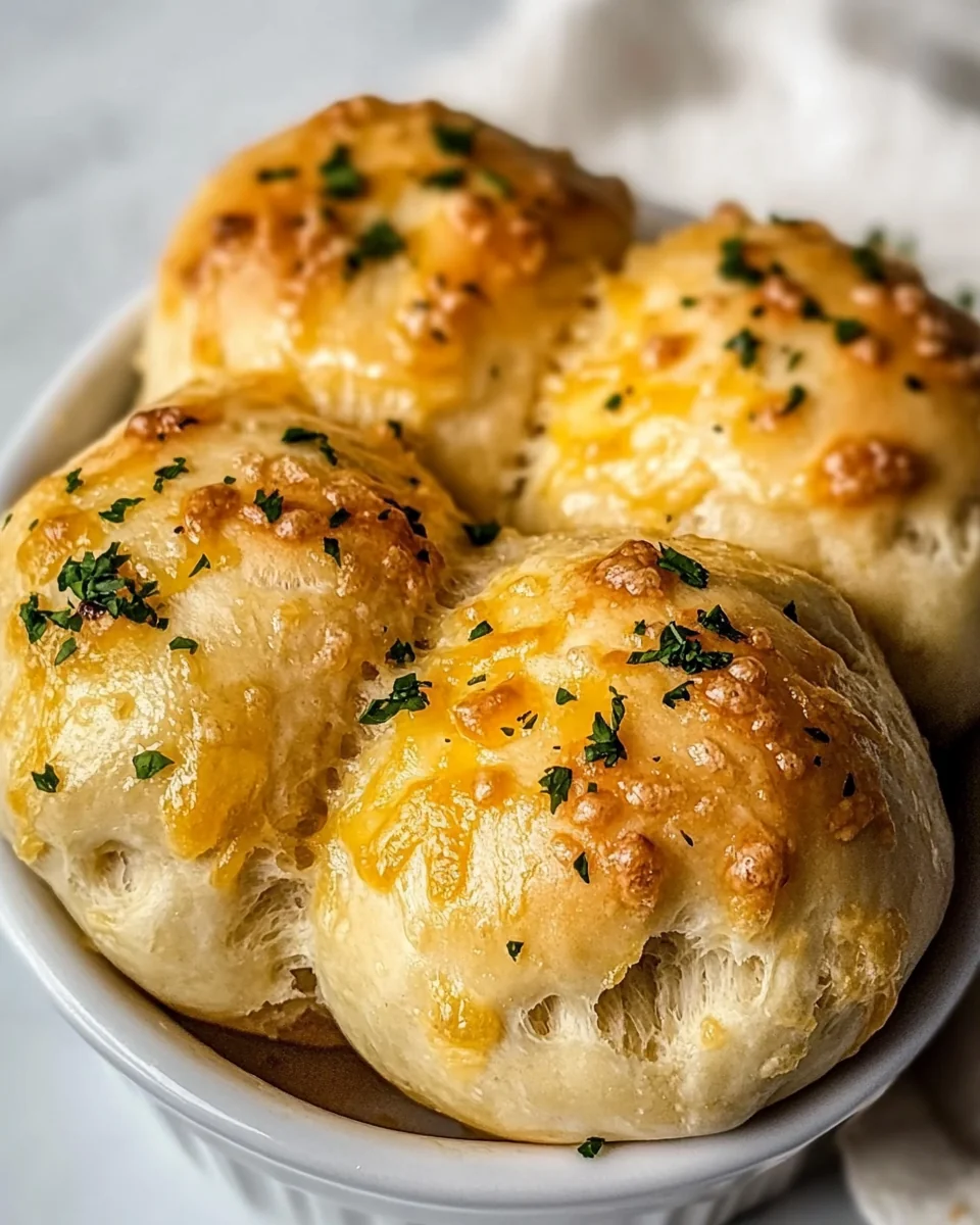Cheesy Garlic Homemade Dinner Rolls - additional image