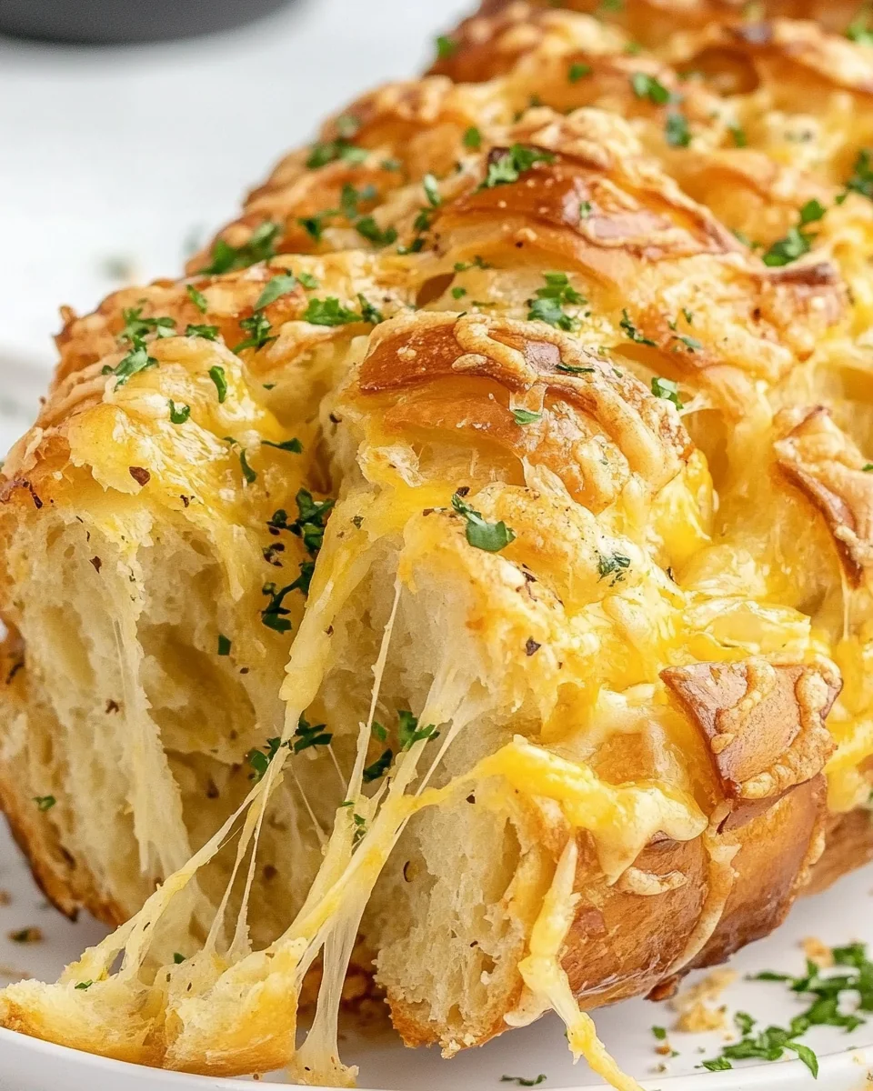 Cheesy Garlic Pull-Apart Bread Made From Scratch - additional image
