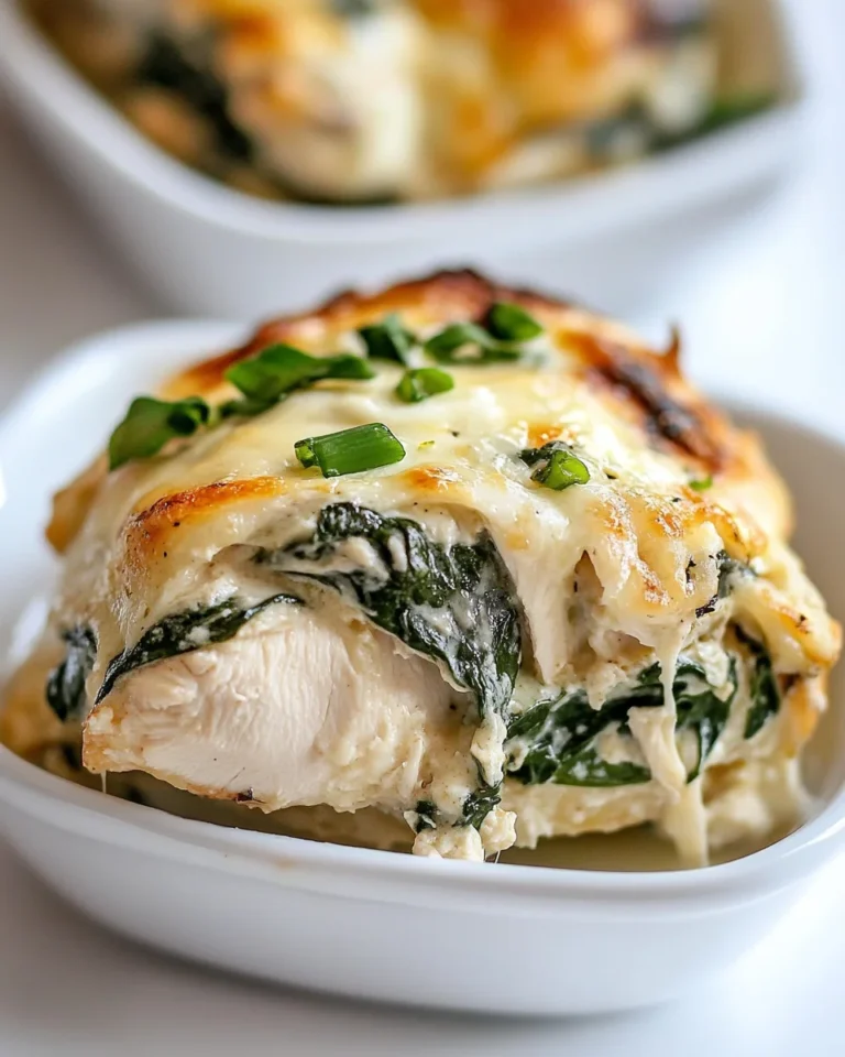 Simple Chicken Spinach Bake
