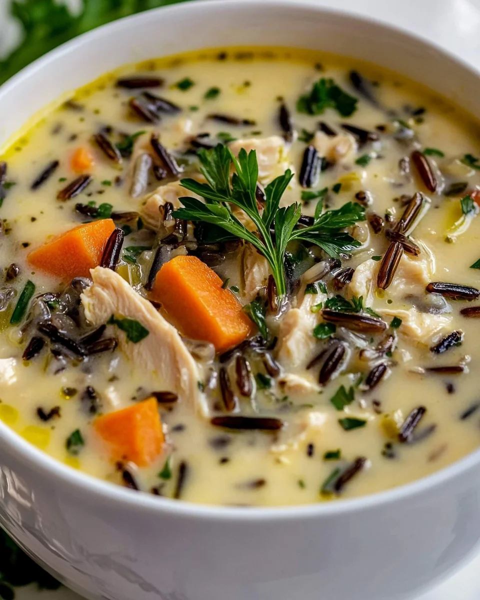 Classic Homemade Chicken Wild Rice Soup - additional image